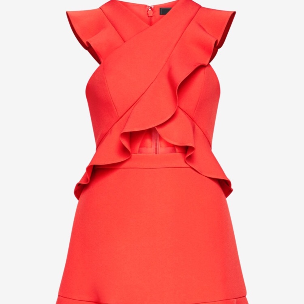 Careen Ruffled Cutout Dress